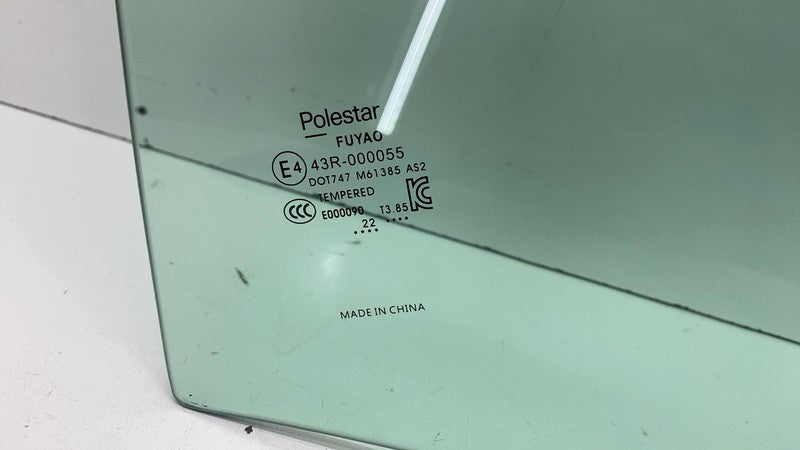 ⭕ 2021 2022 2023 Polestar 2 Rear Driver Side Door Window Glass Left LH Assembly