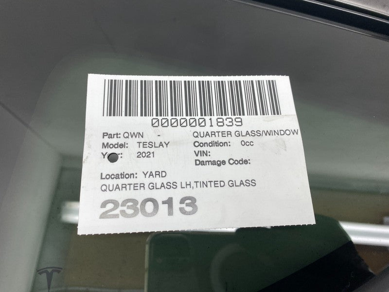 ⭕20-24 Tesla Model Y Rear Driver Side Quarter QTR Window Glass Left 14