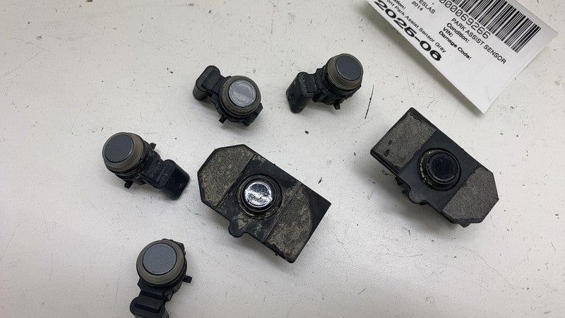 ⭕ 12-20 Model S X SET of 6 Bumper Parking Assist Sensor Gray PMTG 1048