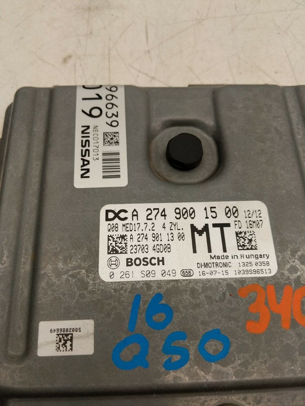 2749001500 ⭕2016 2017 2018 2019 Infiniti Q50 Engine Control Module Unit Assembly 2749001500