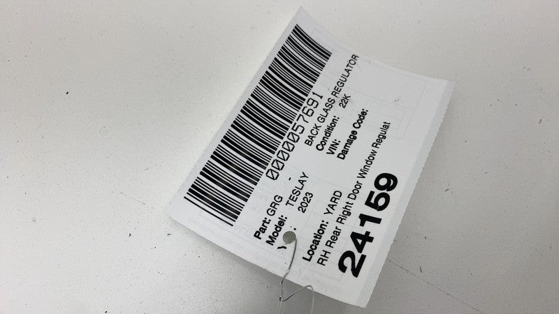 ⭕20-24 Model Y Rear Right Door Window Regulator & Motor w/ Carrier 149