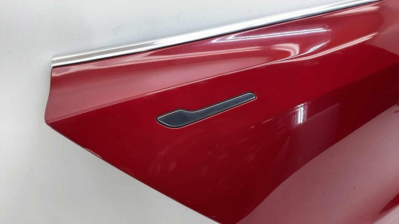 ⭕ 2017-2020 Tesla Model 3 M3 Rear Passenger Side Door Shell Panel Right Red PPMR