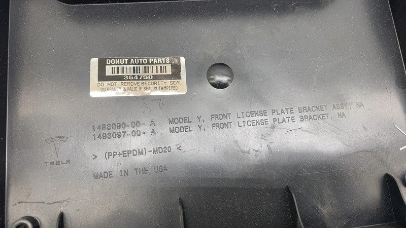 ⭕ 20-23 Tesla Model Y MY Front License Plate Molding Bracket Holder 14