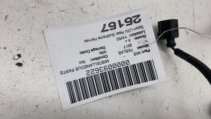 ⭕ 16-20 Tesla Model S Rear Subframe Coil Wiring Harness Cable Wire 100