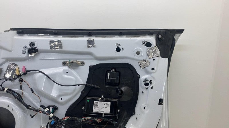 ⭕ 12-15 Tesla Model S Front Passenger Side Door Shell Panel Right Whit