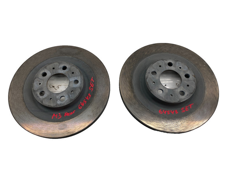⭕ 2017-2023 Tesla Model 3 PAIR Rear Left & Right Brake Disc Rotor Base Cast Iron