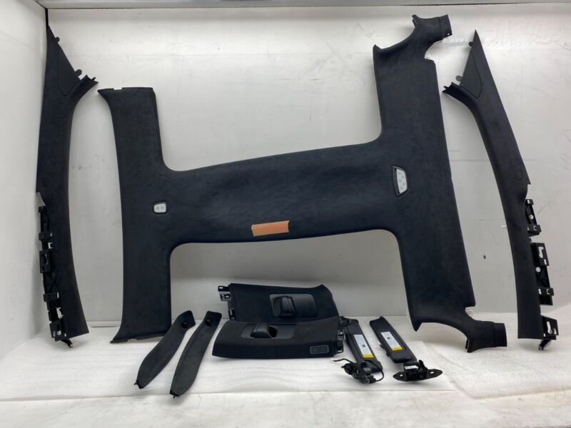 2016-2020 Tesla Model X Headliner A-Pillar + Upper B-Pillar w/ Sunvisor & Bezel