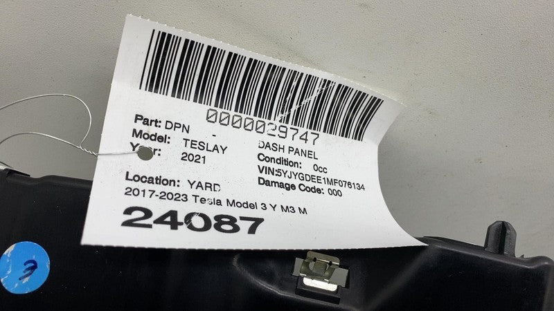 1077823-00-G ⭕ 2017-2023 Tesla Model 3 Y Dashboard Instrument Panel Base & Premium Assembly
