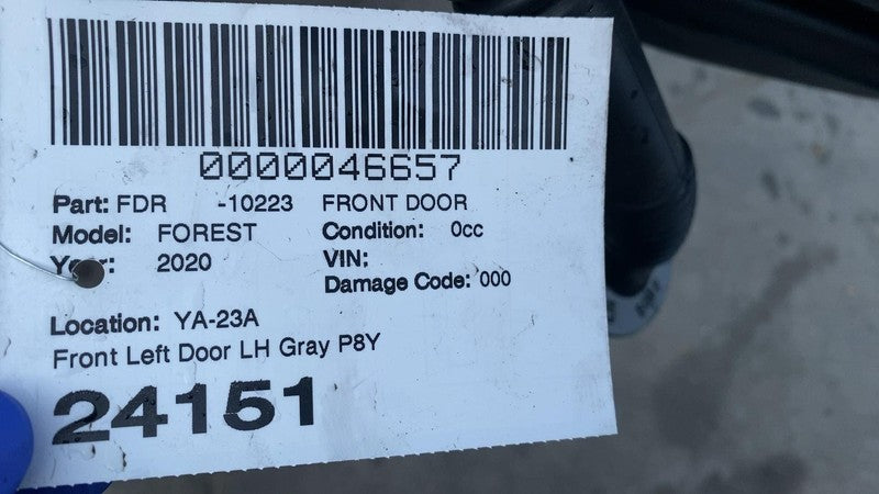 2019-2024 Subaru Forester Front Driver Side Door Shell Panel Left LH Gray - P8Y