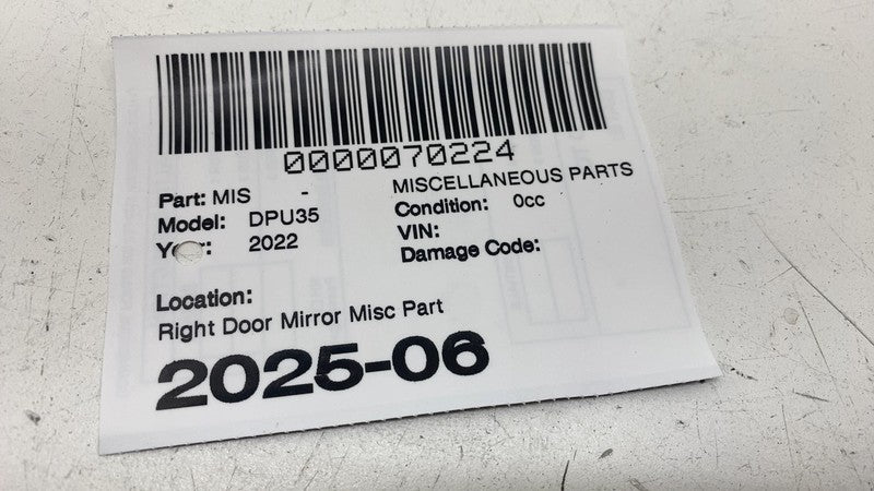 ⭕ 2022 Ram 3500 Right Mirror Trailer Spotter Lamp Turn Signal Light Te