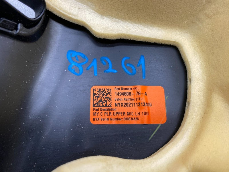 149460879A ⭕ 20-222 Tesla Model Y Driver Side C-Pillar Upper Trim Cover Left 1494608-79-A