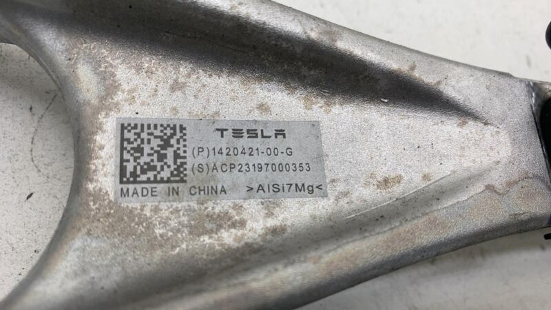 142042100G ⭕ 21-23 Tesla Model S X Rear Left Control Arm Upper Fore Link AWD 1420421-00-G