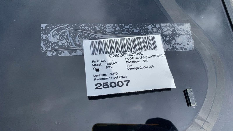 ⭕ 2020-2024 Tesla Model Y Panoramic Sunroof Fixed Roof Glass Moonroof Assembly