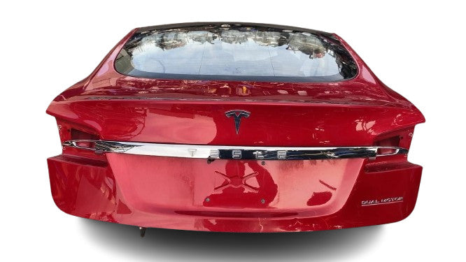 ⭕ 2016-2020 Tesla Model S Rear Tailgate Hatch Panel w/ Liftgate Glass Red - PPMR