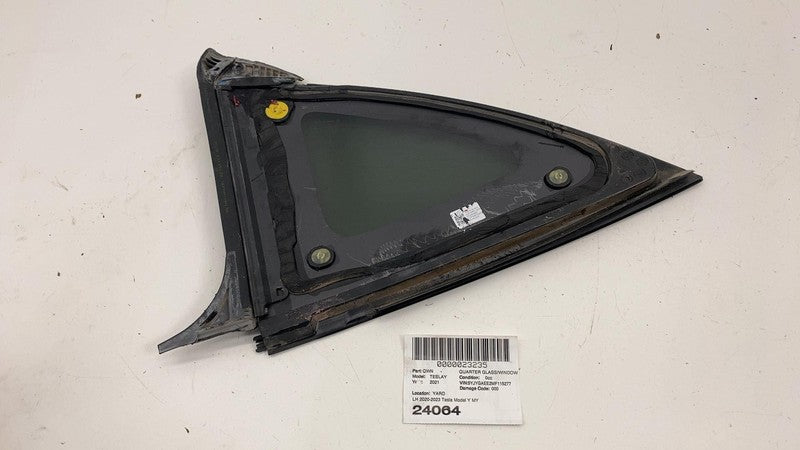 ⭕20-23 Tesla Model Y Rear Driver Side Quarter QTR Window Glass Left 14