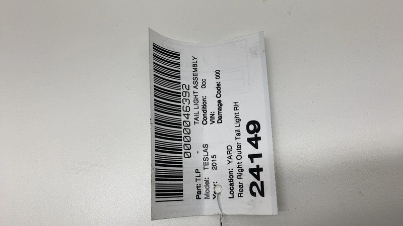 ⭕ 2012-2022 Tesla Model S Rear Taillight LED Outer Tail Lamp Right 600