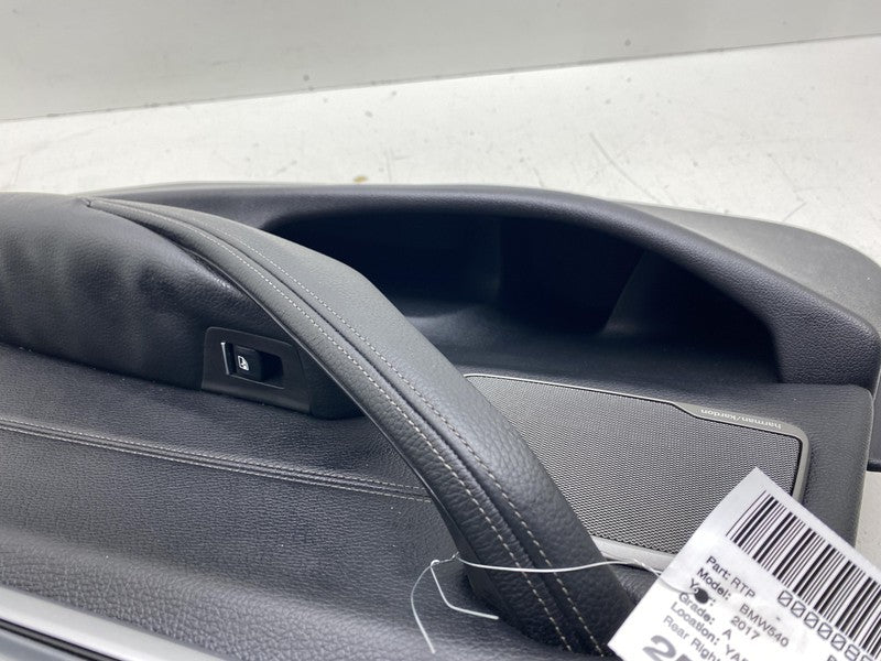 ⭕ 2017-2023 BMW 540i Rear Right Side Interior Door Panel Trim Card Bla