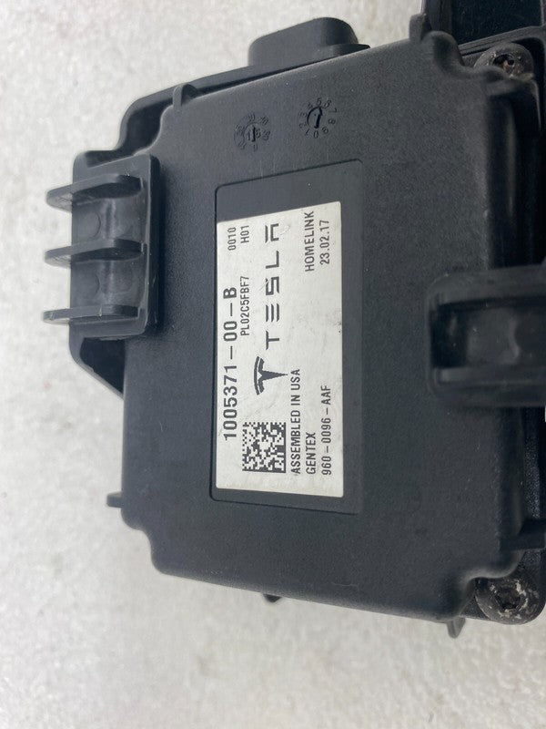 100537100B ⭕ 12-17 Tesla Model S Homelink Computer Garage Door Opener Module 1005371-00-B