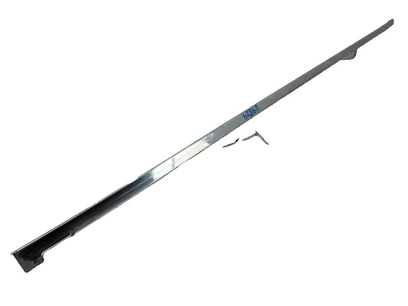 ⭕ 12-15 Tesla Model S Passenger Rocker Panel Bright Molding Sill Right (Metal)
