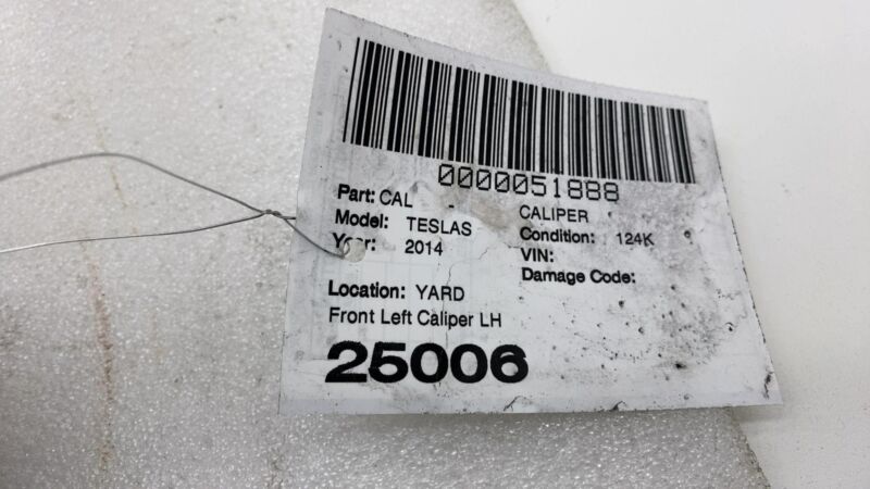 2012-2020 Tesla Model S MS Front Driver Side Caliper w/ Brake Hose Line Left LH