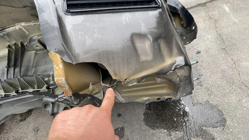 ⭕ 2020-2024 Tesla Model Y Rear Left Quarter Panel Structural Cutout Black - PBSB