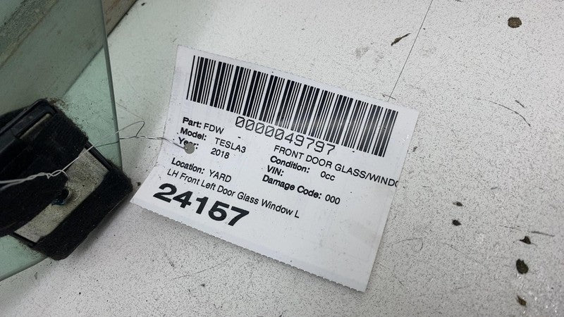 E9 43R-004530 2017-2019 Tesla Model 3 Front Driver Side Door Window Glass Left (Single Pane)