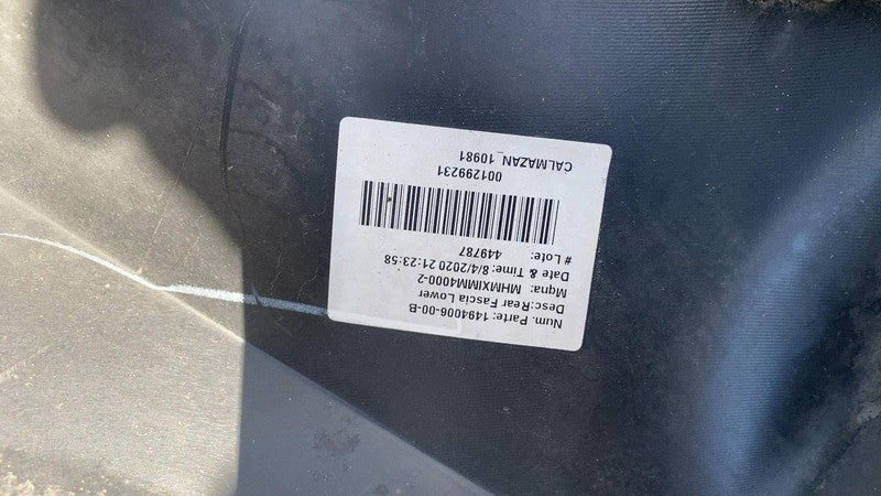 ⭕ 20-22 Tesla Model Y Rear Bumper Cover w/ Park Sensor + Lower Valance