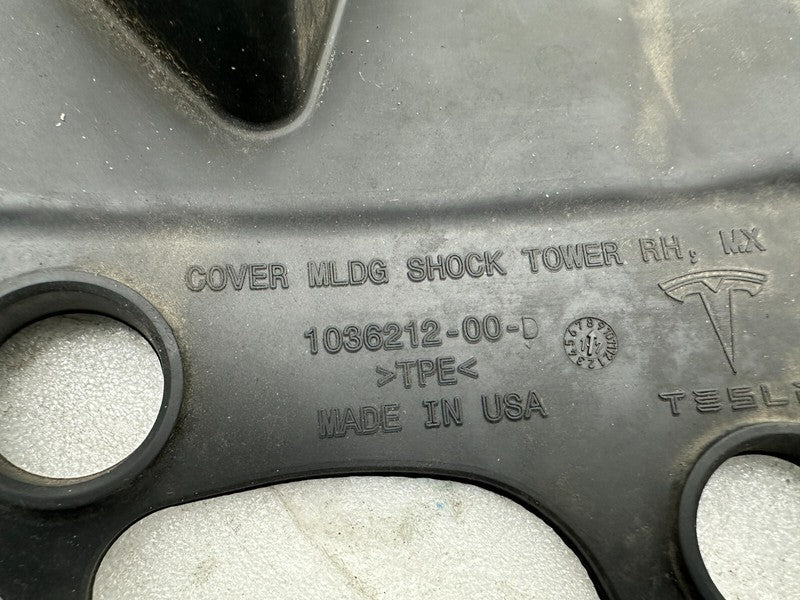 103621200D ⭕2016-2020 Tesla Model X Front Side Shock Tower Cover Molding Right 1036212-00-D