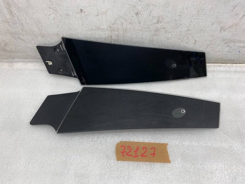 108389900C ⭕ 16-20 Model S PAIR Left & Right B-Pillar Glass Applique w/ Camera 1083899-00-C