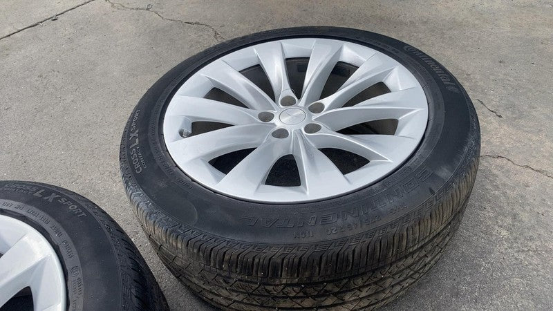 ⭕16-20 Tesla Model X 20" Wheel Rim 20x9.5 +40MM w/ Continental Tire 275/45R20 x2