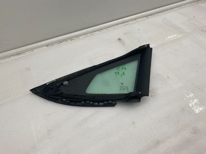 E6 43R-008010 ⭕ 2012-2020 Tesla Model S Rear Driver Side Quarter Fixed Glass Left LH Assembly