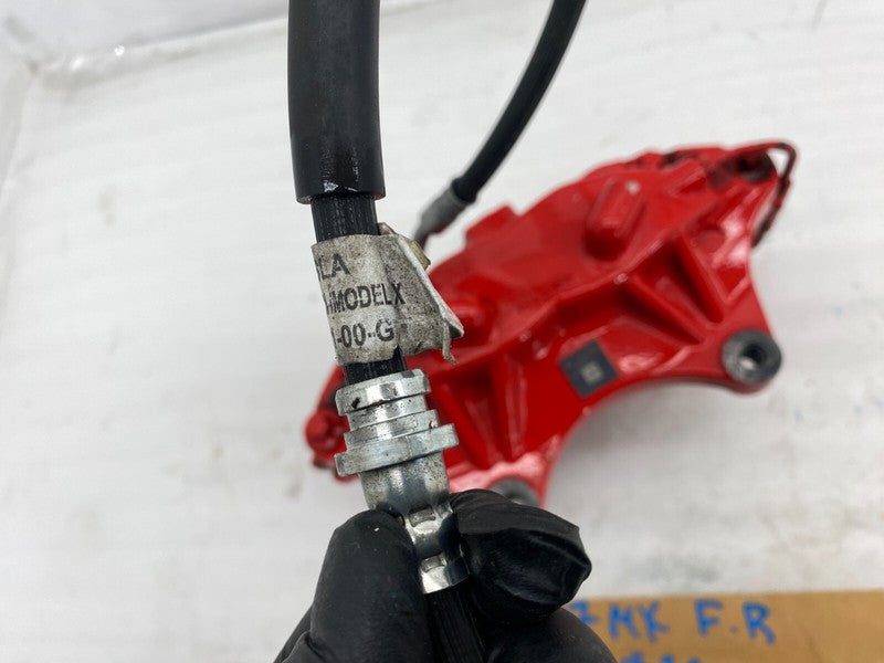 ⭕ 2016-2020 Tesla Model X Front Passenger Side Caliper w/ Brake Hose Line Right