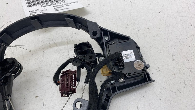 ⭕ 17-23 Model 3 M3 Steering Wheel Gray Bezel Trim W/ Control Switch 11