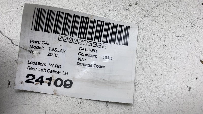 ⭕ 2016-2020 Tesla Model X MX Rear Driver Side Caliper w/ Brake Hose Line Left LH