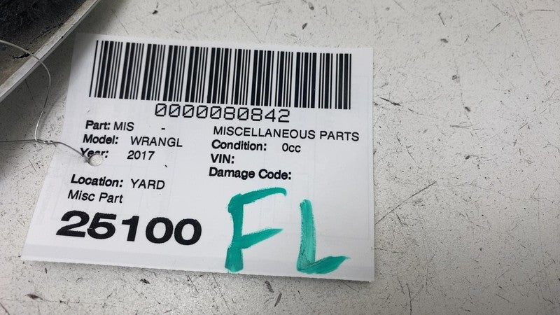 ⭕ 2007-2017 Jeep Wrangler Front Left Fender Flare Molding White PW7 5KC87GW7AH