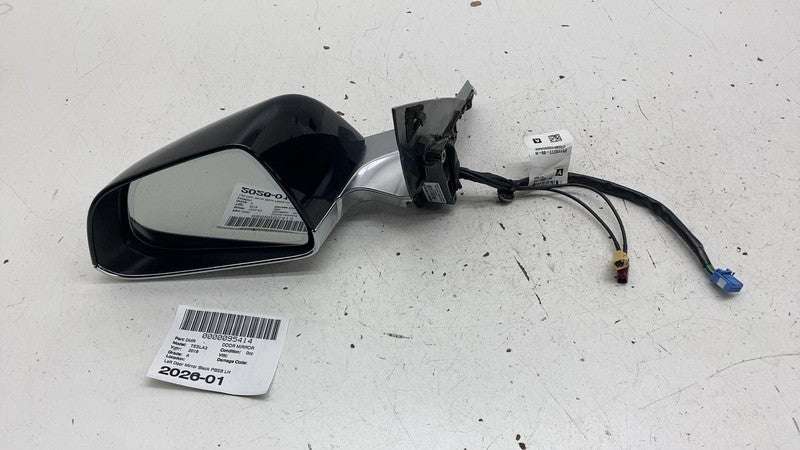 ⭕17-20 Tesla Model 3 Left Exterior Rear View Door Mirror Black PBSB 11