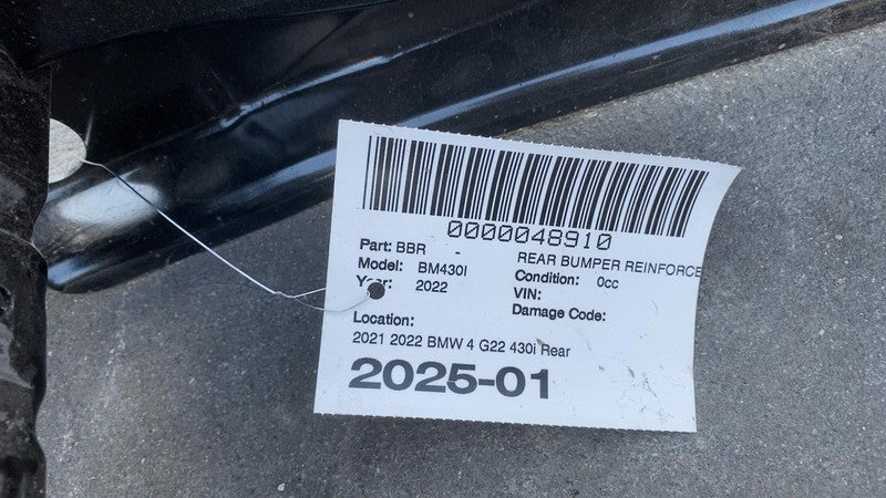 2021 2022 BMW 4 G22 430i Rear Bumper Reinforcement Impact Rebar Bar Be