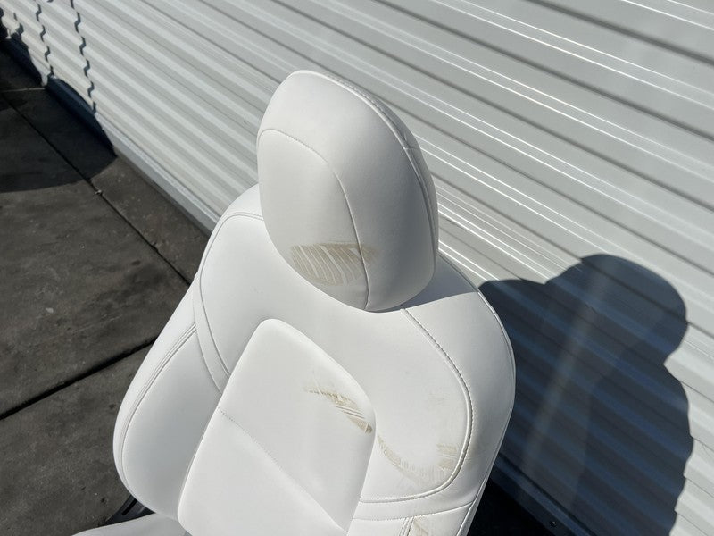 ⭕2020-2023 Tesla Model Y 3 Front Passenger Side 1st Row Seat Leather White Right