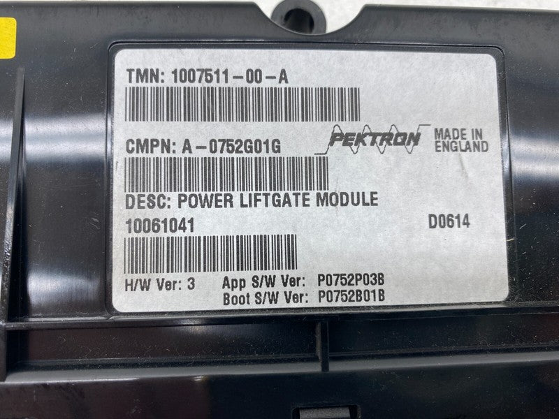 1007511 00 A ⭕ 12-20 Model S Rear Trunk Lid Power Liftgate Control Module Unit 1007511-00-A