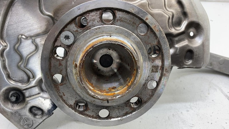 A 000 421 35 20 ⭕ 18-22 Mercedes C300 Front Left Spindle Knee Knuckle w/ Shield RWD A0004213520