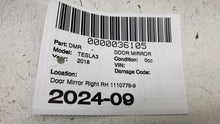 ⭕ 17-20 Model 3 M3 Right Exterior View Door Mirror (No Skull Cap) 1110778-98-F