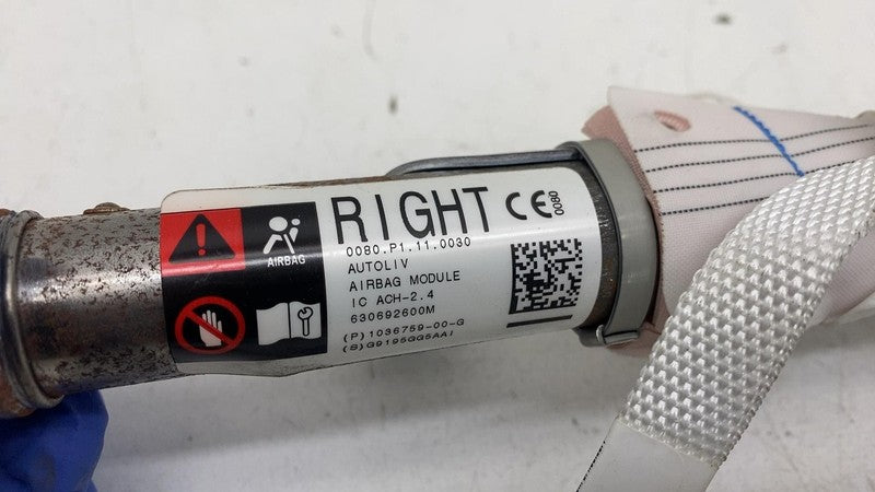 ⭕ 2016-2025 Tesla Model X Front Right 1st Row Roof Curtain Airbag 1036