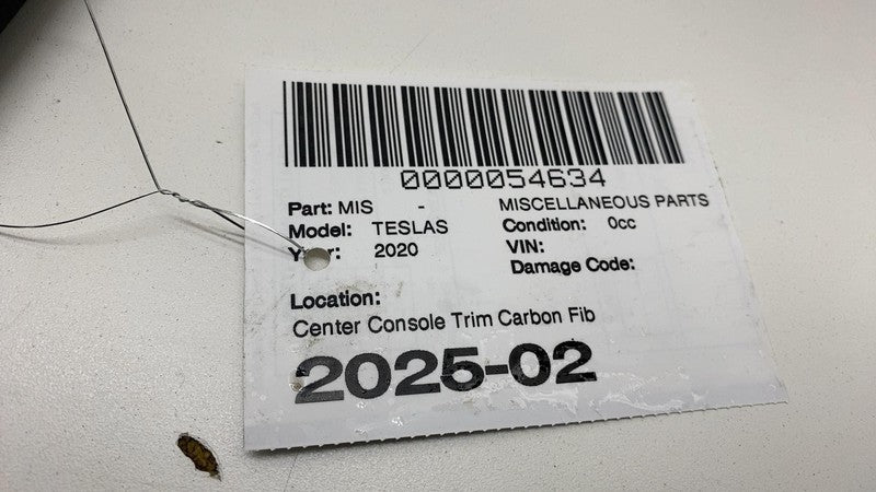 ⭕ 16-20 Model S Center Console Cover w/ Cupholder Trim Carbon Fiber 10