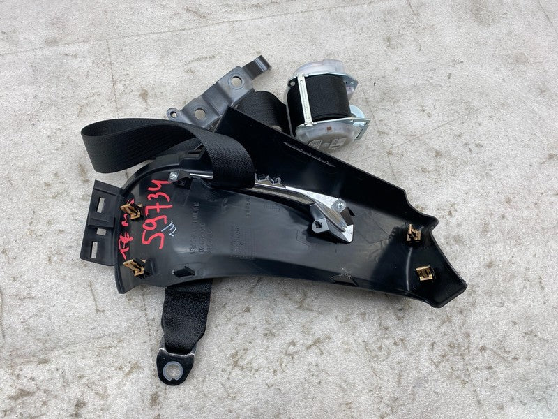 1024732 00 C ⭕ 16-20 Model S C-Pillar Trunk Trim Right w/ Seat Belt & Retractor 1023136-05-D