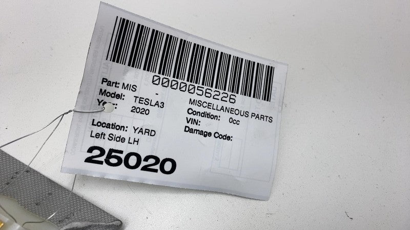 1086265 01 L 2017-2023 Tesla Model 3 M3 Rear Left C-Pillar Upper Side Rail Trim Panel Cover