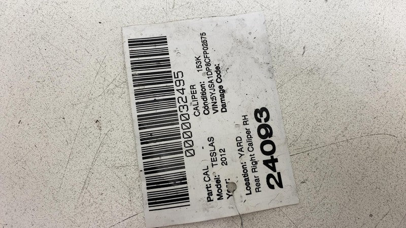 ⭕2012-2020 Tesla Model S MS Rear Passenger Side Caliper w/ Brake Hose 