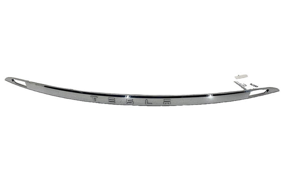 ⭕ 12-15 Tesla Model S Rear Liftgate Trunk Lid Chrome Trim Molding 1025776-00-A