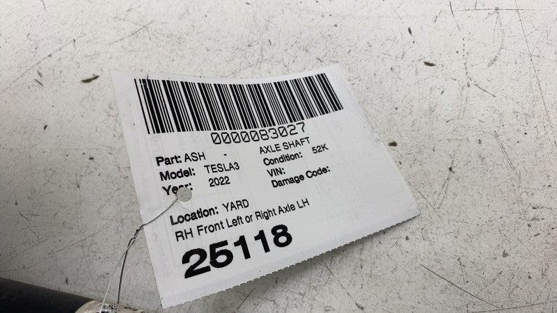 ⭕ 17-25 Model 3 M3 Front Left or Right CV Axle Halfshaft Driveshaft 10