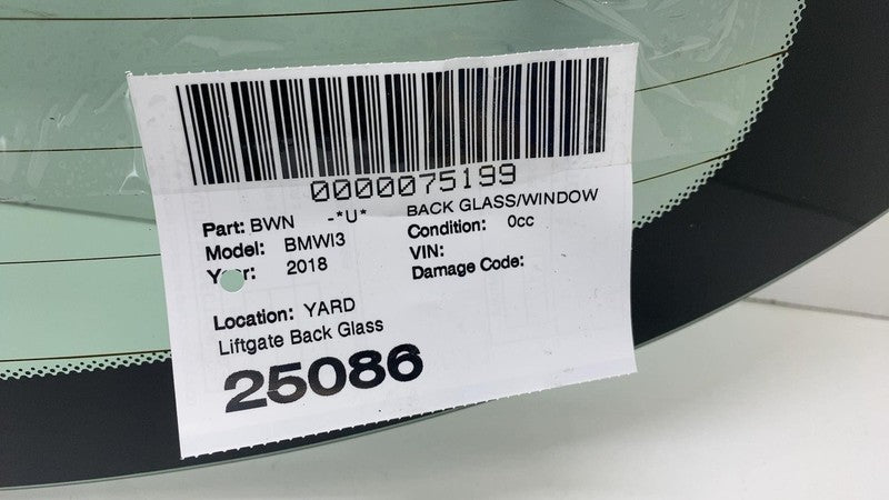 E1 43R-001057 ⭕ 14-20 BMW i3 I01 Rear Trunk Tailgate Liftgate Back Window Glass Assembly OEM