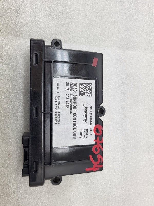 100751200C ⭕ 16-20 Tesla Model S Sunroof Controller Moon Roof Control Module 1007512-00-C